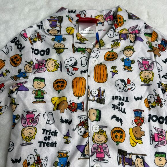 Peanuts Snoopy Kids Pajama Set Halloween Matching Family 24M Shirt Pants‎ PJs - Picture 5 of 13